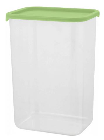 Банка для сыпучих продуктов Sugar&Spice Vanilla прямоуг,2л  с гибкой крышкой фисташка